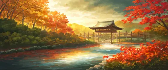 Autumn Maple Village lofi wallpaper autumn maple village 1192810388