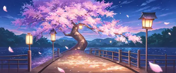 Cherry Blossom Path lofi wallpaper cherry blossom path 0281836840