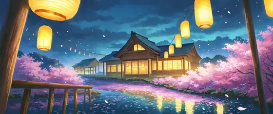 Cherry Blossom Path lofi wallpaper cherry blossom path 0474067829