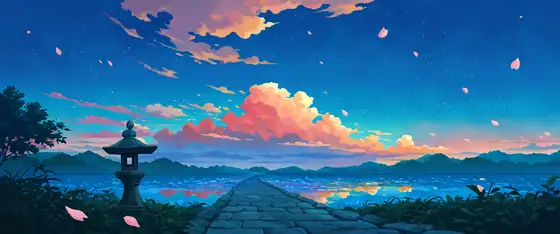 Cherry Blossom Path lofi wallpaper cherry blossom path 1043447719