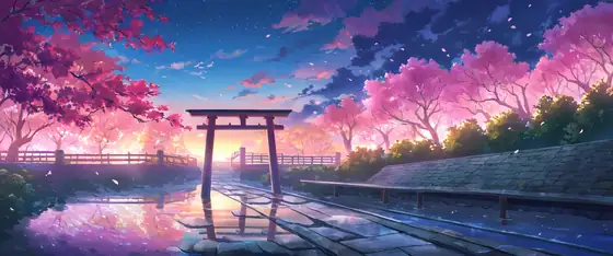 Cherry Blossom Path lofi wallpaper cherry blossom path 1242162517