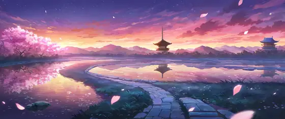 Cherry Blossom Path lofi wallpaper cherry blossom path 1312586758