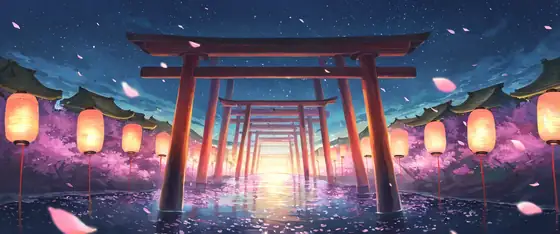 Cherry Blossom Path lofi wallpaper cherry blossom path 1402507599