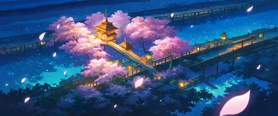 Cherry Blossom Path lofi wallpaper cherry blossom path 1696206524