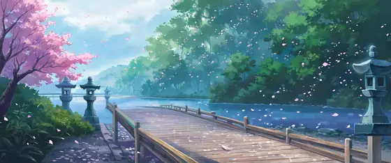 Cherry Blossom Path lofi wallpaper cherry blossom path 1865628960