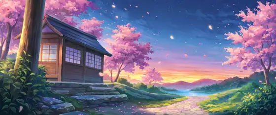 Cherry Blossom Path lofi wallpaper cherry blossom path 2061227846