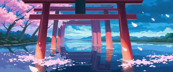 Cherry Blossom Path lofi wallpaper cherry blossom path 2120422483