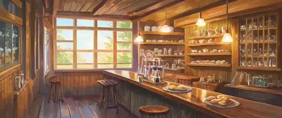 Coffee Shop Morning lofi wallpaper coffee shop morning 0043363341