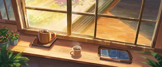 Coffee Shop Morning lofi wallpaper coffee shop morning 0182367323