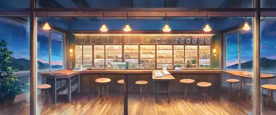 Coffee Shop Morning lofi wallpaper coffee shop morning 0214160321