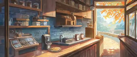 Coffee Shop Morning lofi wallpaper coffee shop morning 0795672066