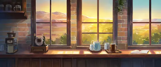 Coffee Shop Morning lofi wallpaper coffee shop morning 1141735421
