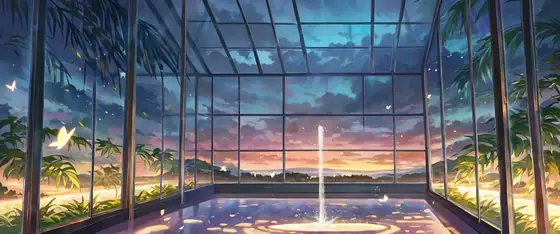 Greenhouse Morning lofi wallpaper greenhouse morning 0041543667