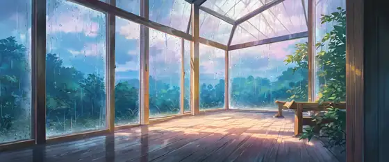Greenhouse Morning lofi wallpaper greenhouse morning 0076548027