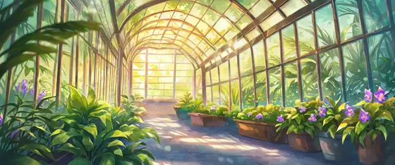 Greenhouse Morning lofi wallpaper greenhouse morning 0238556322
