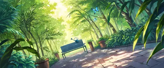 Greenhouse Morning lofi wallpaper greenhouse morning 0274465041