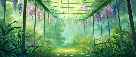 Greenhouse Morning lofi wallpaper greenhouse morning 0586851258