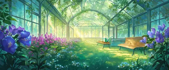 Greenhouse Morning lofi wallpaper greenhouse morning 0812161754