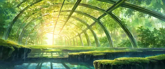 Greenhouse Morning lofi wallpaper greenhouse morning 0819056558