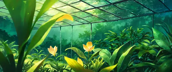 Greenhouse Morning lofi wallpaper greenhouse morning 0928953150