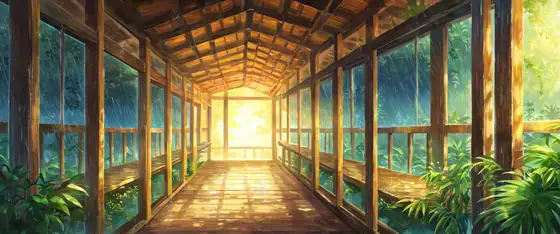 Greenhouse Morning lofi wallpaper greenhouse morning 1734670747