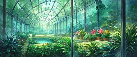 Greenhouse Morning lofi wallpaper greenhouse morning 2051727715