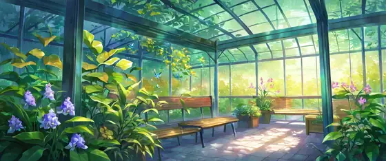 Greenhouse Morning lofi wallpaper greenhouse morning 2122278856