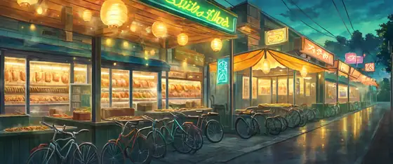 Night Market lofi wallpaper night market 1769315862