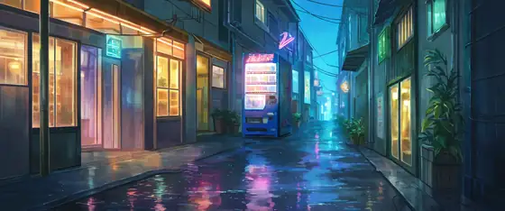 Old Alley Rain lofi wallpaper old alley rain 1379242075