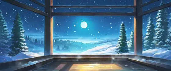 Onsen Winter lofi wallpaper onsen winter 0229472651