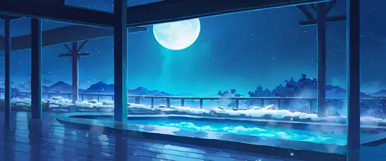 Onsen Winter lofi wallpaper onsen winter 0259103546