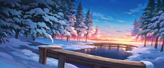 Onsen Winter lofi wallpaper onsen winter 2046388434