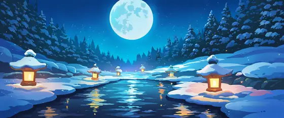 Onsen Winter lofi wallpaper onsen winter 2058218994