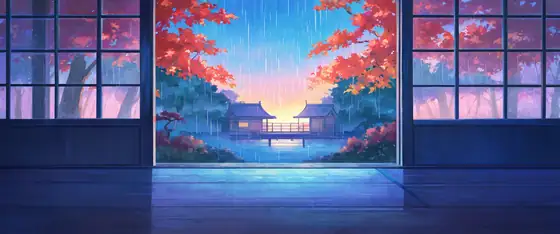 Rainy Porch Engawa lofi wallpaper rainy porch engawa 0043553162
