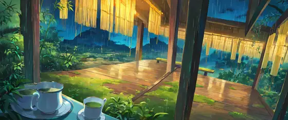 Rainy Porch Engawa lofi wallpaper rainy porch engawa 0059388728