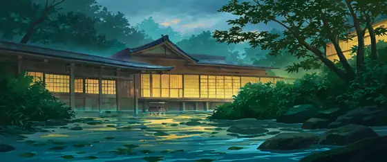 Rainy Porch Engawa lofi wallpaper rainy porch engawa 0321984291