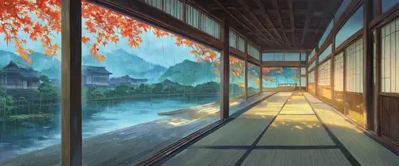 Rainy Porch Engawa lofi wallpaper rainy porch engawa 0765137454