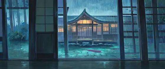 Rainy Porch Engawa lofi wallpaper rainy porch engawa 0832414314