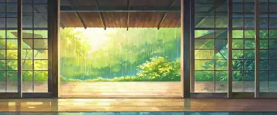 Rainy Porch Engawa lofi wallpaper rainy porch engawa 0923268570