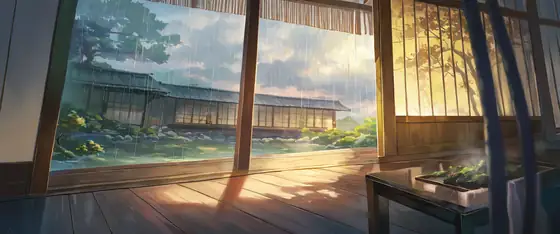 Rainy Porch Engawa lofi wallpaper rainy porch engawa 1246221911
