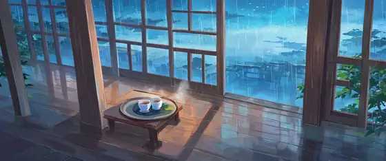Rainy Porch Engawa lofi wallpaper rainy porch engawa 1300997634
