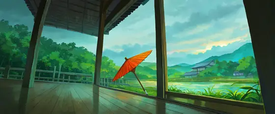 Rainy Porch Engawa lofi wallpaper rainy porch engawa 1631661855