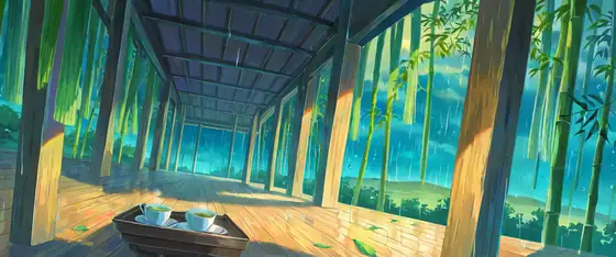 Rainy Porch Engawa lofi wallpaper rainy porch engawa 1638140546