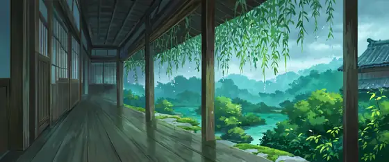 Rainy Porch Engawa lofi wallpaper rainy porch engawa 1748624345