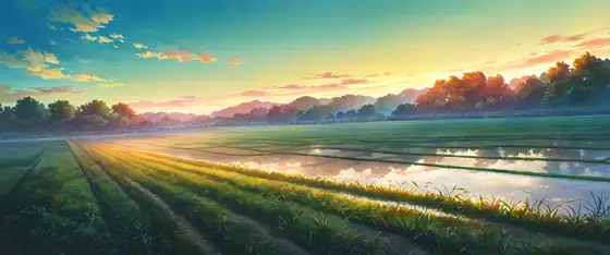 Rice Fields Summer lofi wallpaper rice fields summer 0525801803