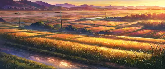 Rice Fields Summer lofi wallpaper rice fields summer 1389224353