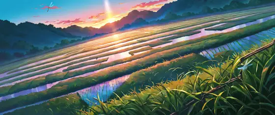Rice Fields Summer lofi wallpaper rice fields summer 1541642915