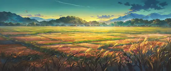 Rice Fields Summer lofi wallpaper rice fields summer 1680846609