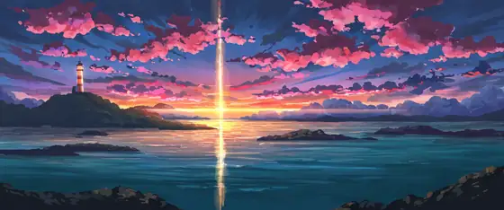 Seaside Lighthouse lofi wallpaper seaside lighthouse 0438903350