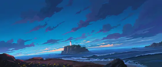 Seaside Lighthouse lofi wallpaper seaside lighthouse 0550747467